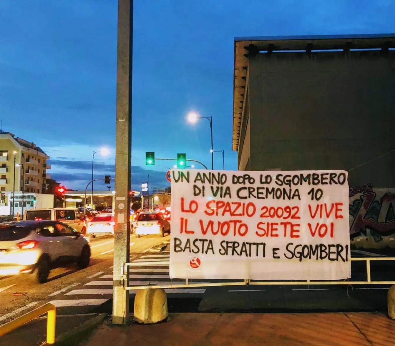 Ad un anno dallo sgombero